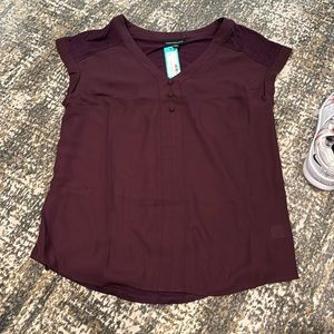 Size L Fortune and Ivy Dark purple blouse.